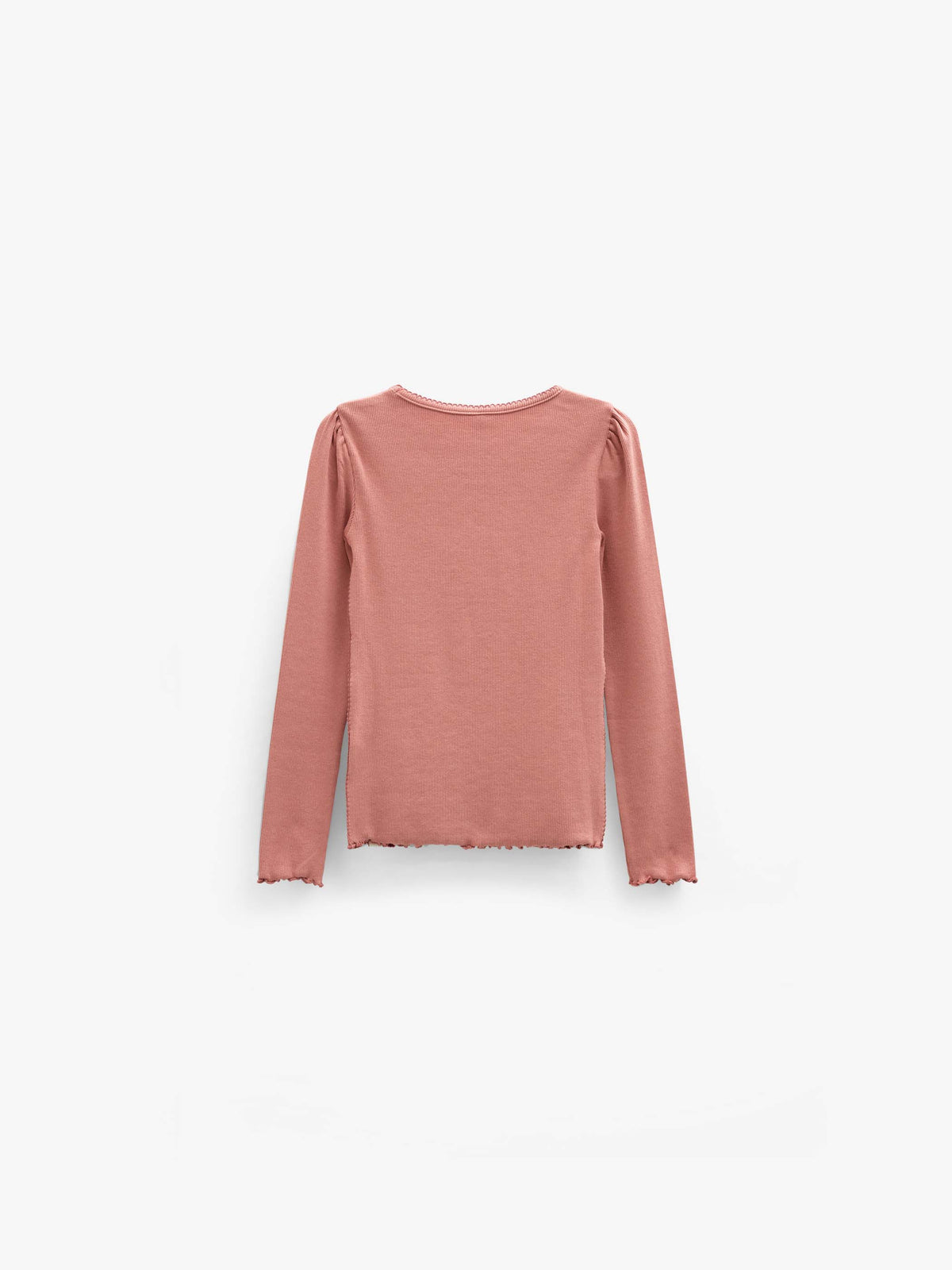Geripptes Langarmshirt aus Modal-Mix Tween - Dusty Rose | 101560 Lottie