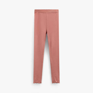 Gerippte Leggings aus Modal-Mix Kids - Dusty Rose | 101567 Lottie