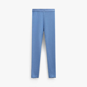Gerippte Leggings aus Modal-Mix Kids - Dusty Blue | 101571 Lottie
