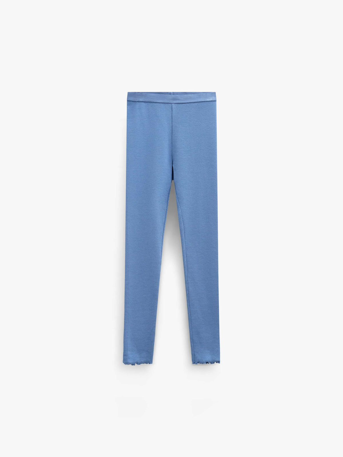 Gerippte Leggings aus Modal-Mix Kids - Dusty Blue | 101571 Lottie