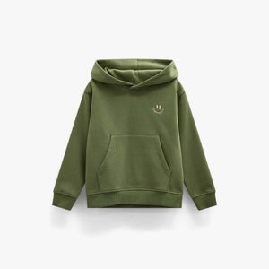 Hoodie mit Smiley-Stickerei Kids - Moss Green | 101581 Andrew