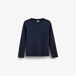 Ribbed Long-Sleeve T-Shirt - Kids - Navy | 101597 Conrad