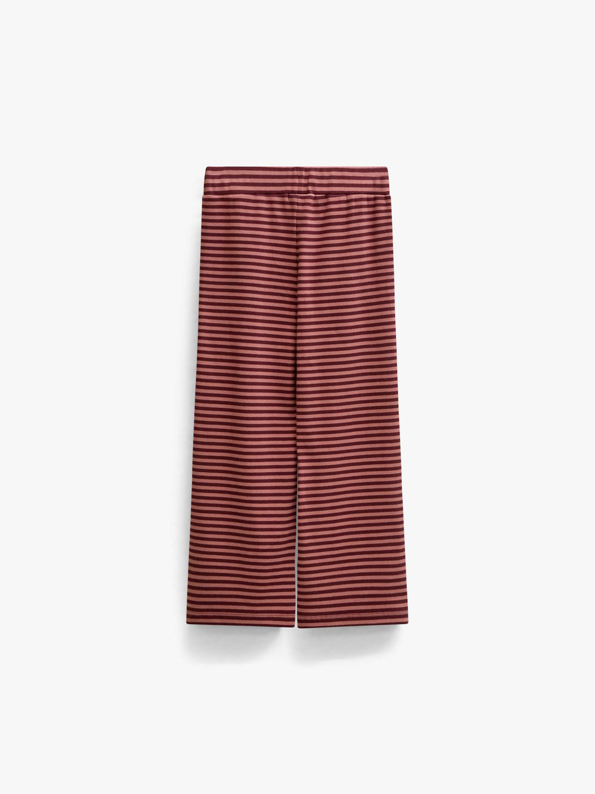 Gestreifte Hose aus Rippstoff mit weitem Bein Tween - Dusty Rose/Bordeaux | 101607 Gloria
