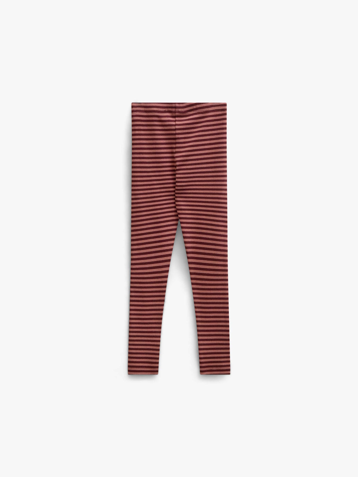 Gestreifte Ripp-Leggings Kids - Dusty Rose/Bordeaux | 101612 Gloria