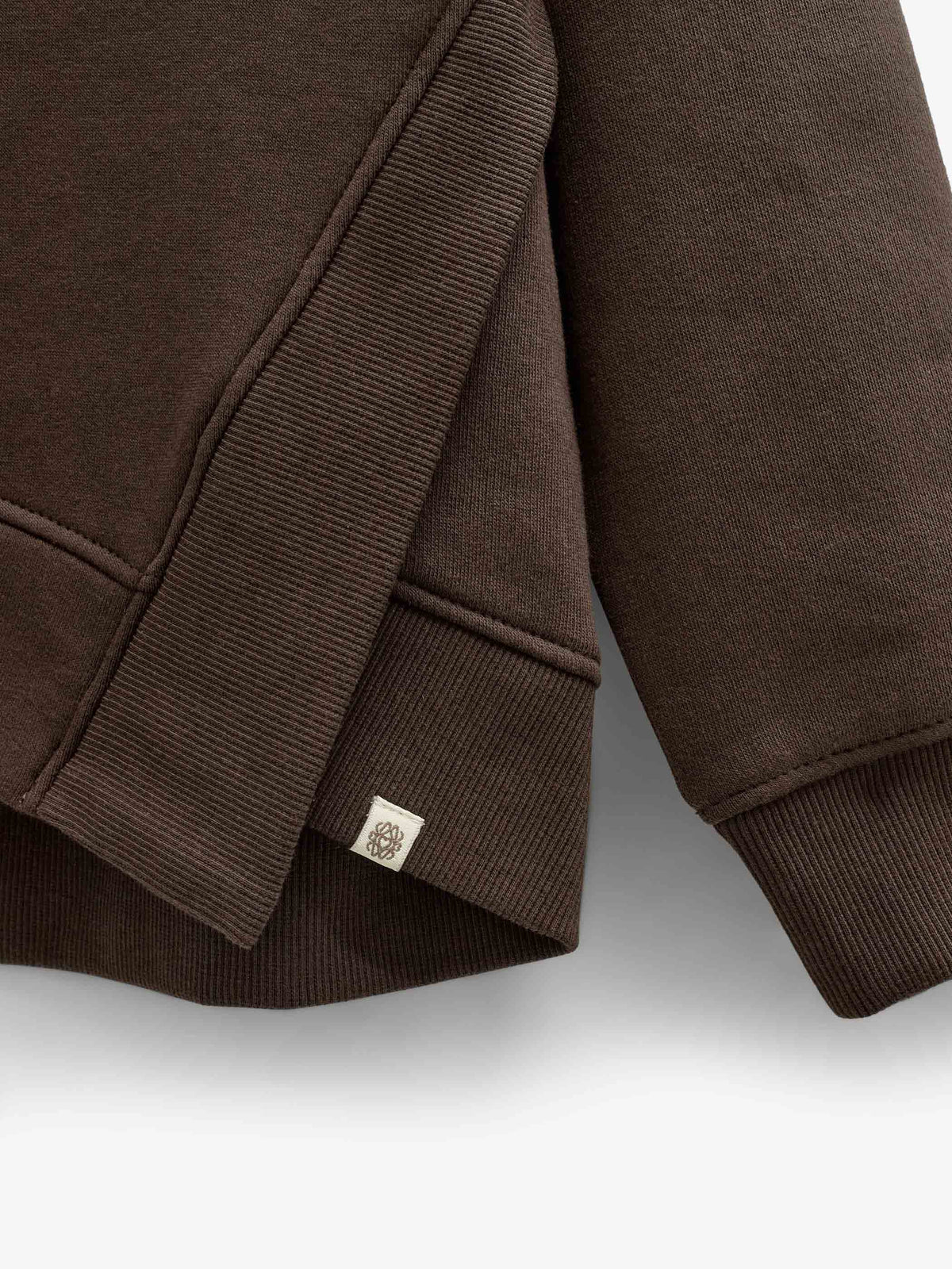 Sweatshirt mit Rippdetails Tween - Dark Brown | 101627 Zoe