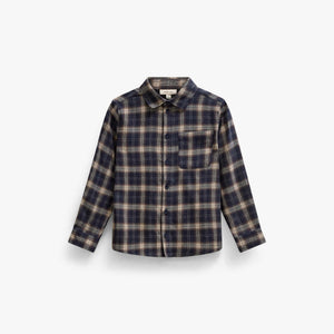 Kariertes Flanellhemd Tween - Navy/Beige | 101650 Edwin