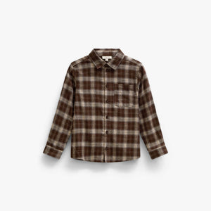 Kariertes Flanellhemd Tween - Brown/Navy | 101652 Edwin