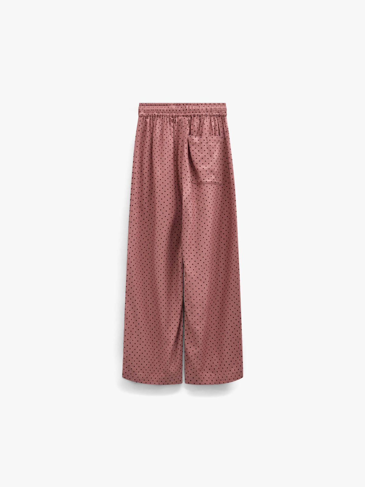 Gepunktete Hose aus Viskose Tween - Dusty Rose/Bordeaux | 101659 Feline