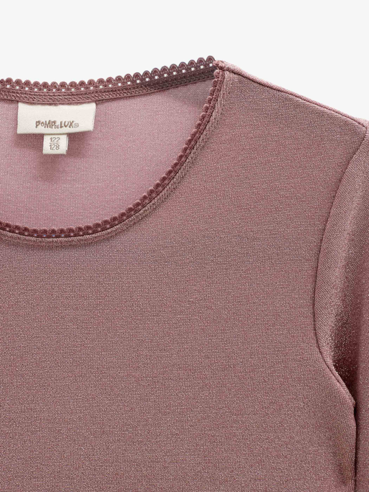 Langarmshirt mit Lurex Tween - Dusty Rose | 101666 Helen