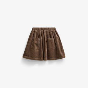 Cordrock mit aufgesetzten Taschen Tween - Brown | 101680 Greta