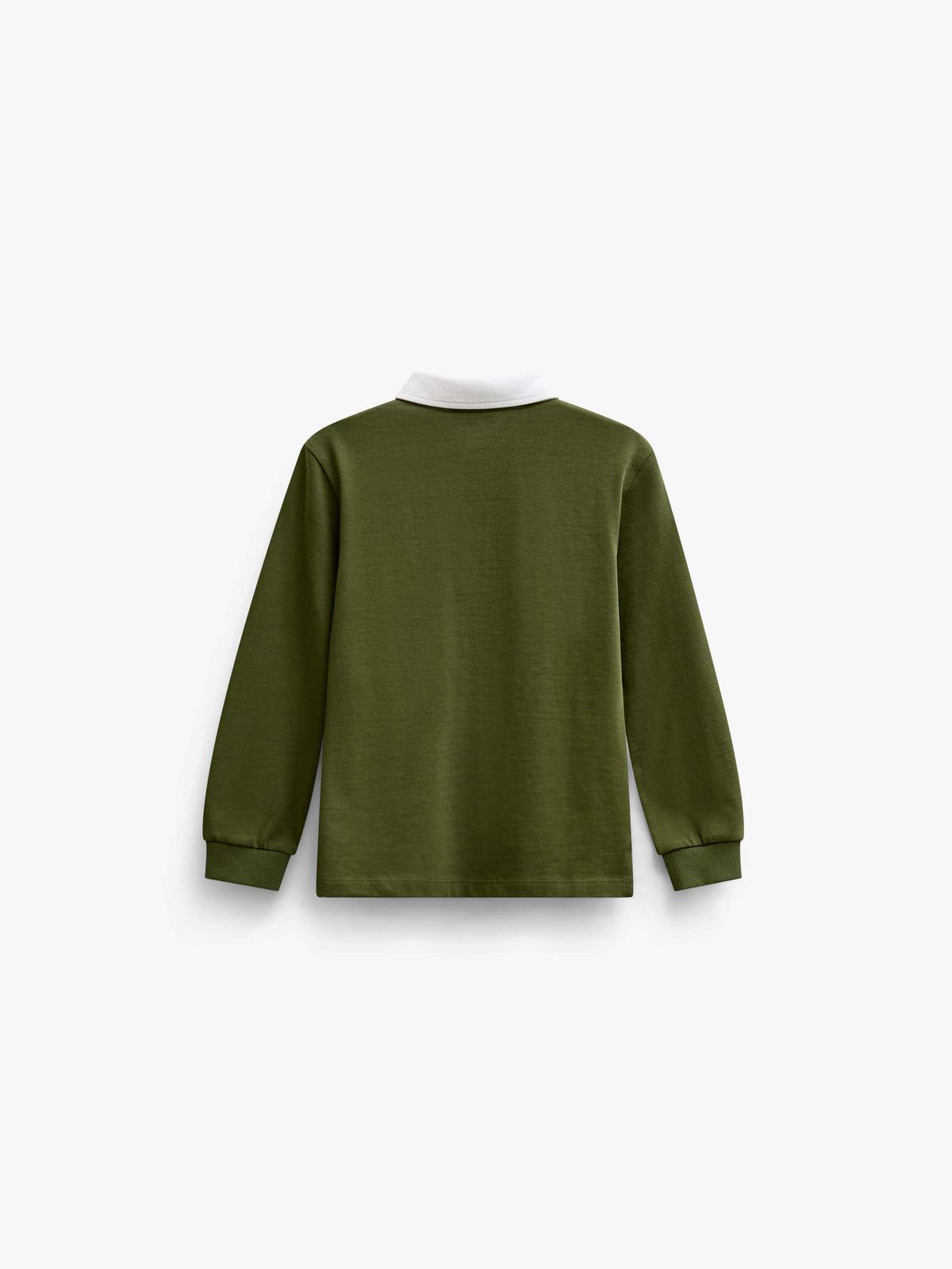 Langarm-Poloshirt aus Jersey Tween - Moss Green | 101692 Ruben