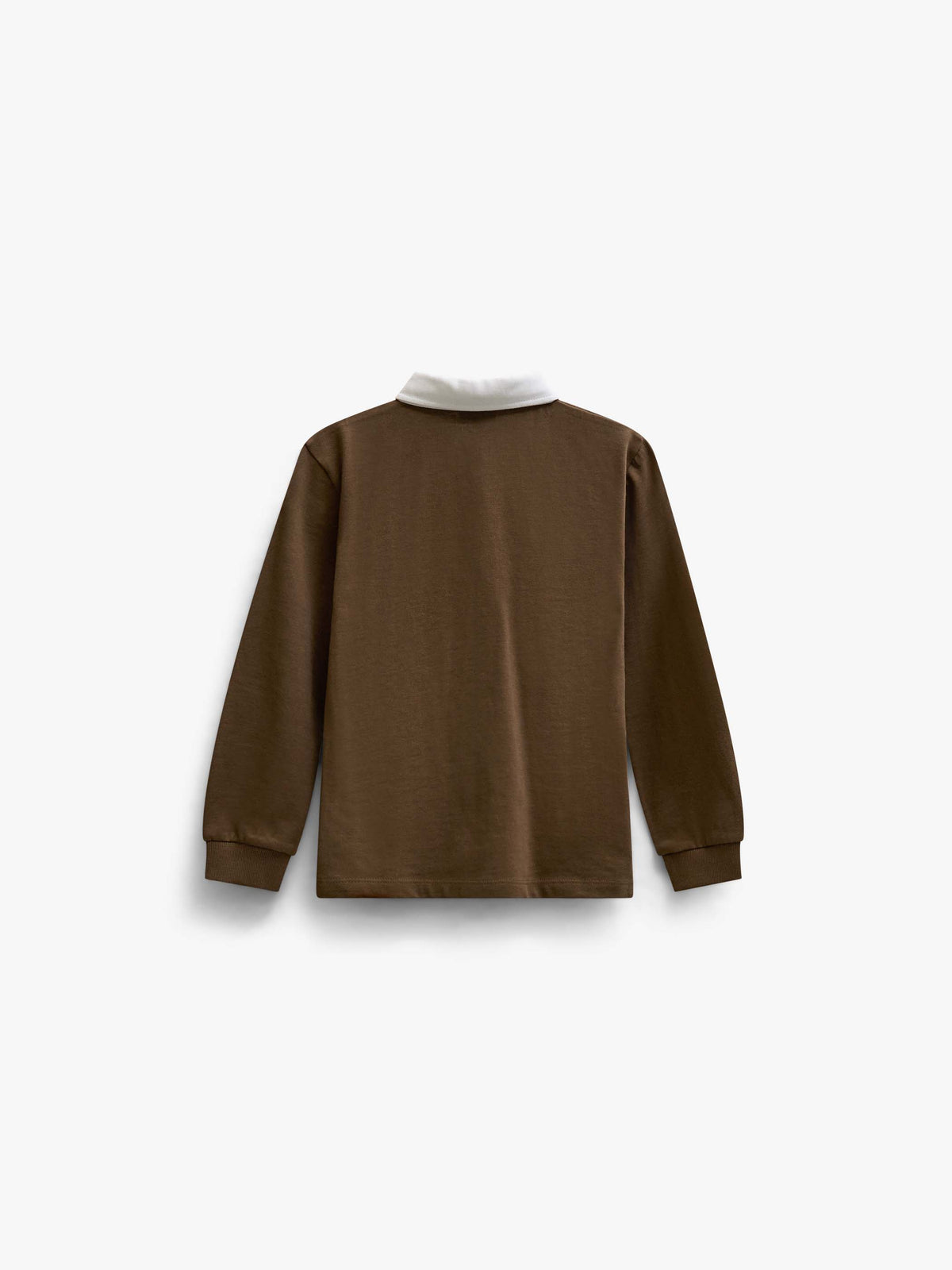 Langarm-Poloshirt aus Jersey Kids - Dark Brown | 101693 Ruben