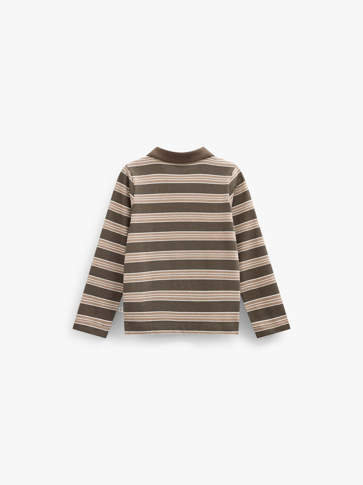 Gestreiftes Langarm-Poloshirt aus Jersey Kids - Brown | 101695 Hope