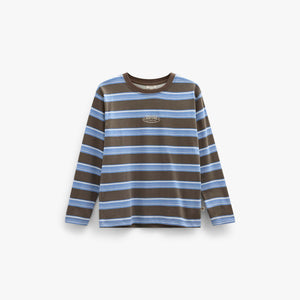 Gestreiftes Langarmshirt Tween - Brown /Blue | 101700 Hugo