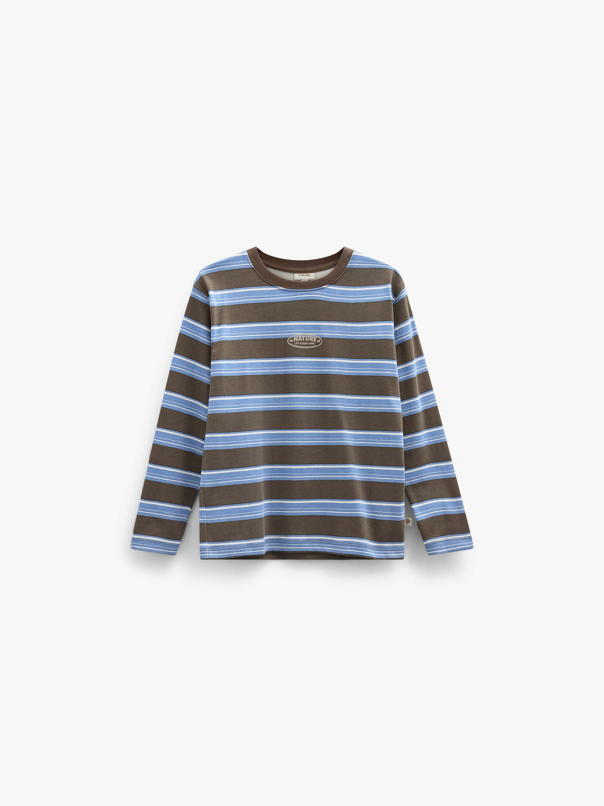 Gestreiftes Langarmshirt Kids - Brown /Blue | 101699 Hugo