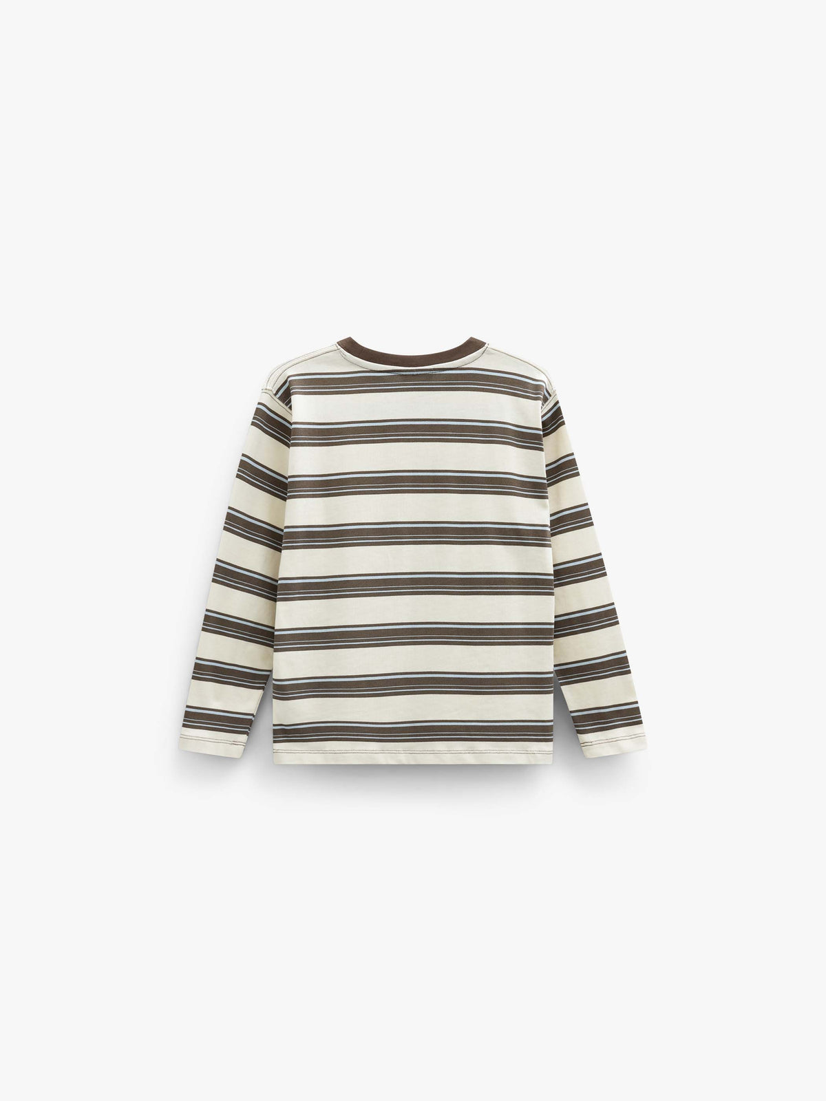 Gestreiftes Langarmshirt Kids - Offwhite/Brown | 101701 Hugo