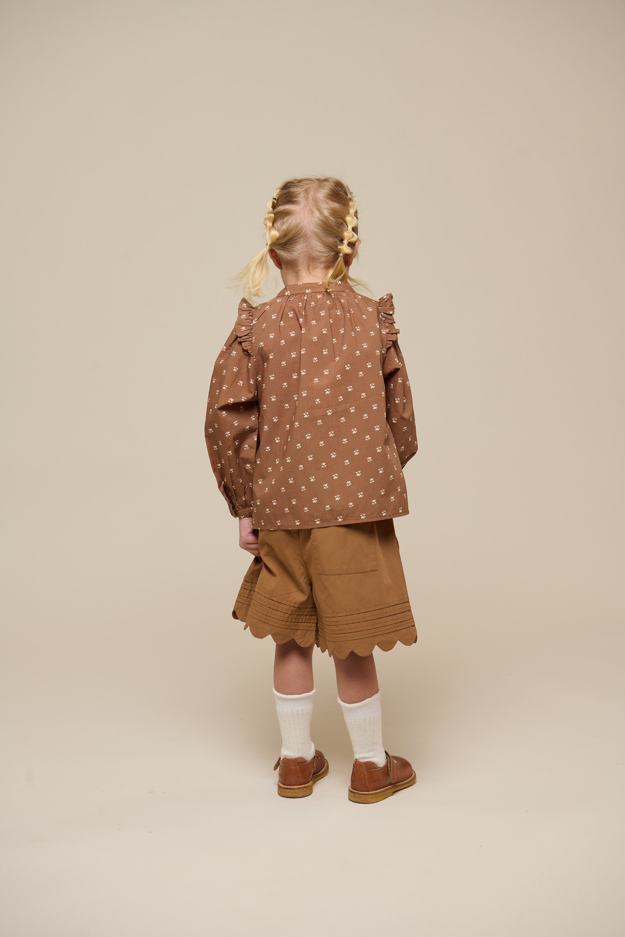 Bedruckte Popeline-Hemdbluse - Kids - Coconut | 101057 Camilla