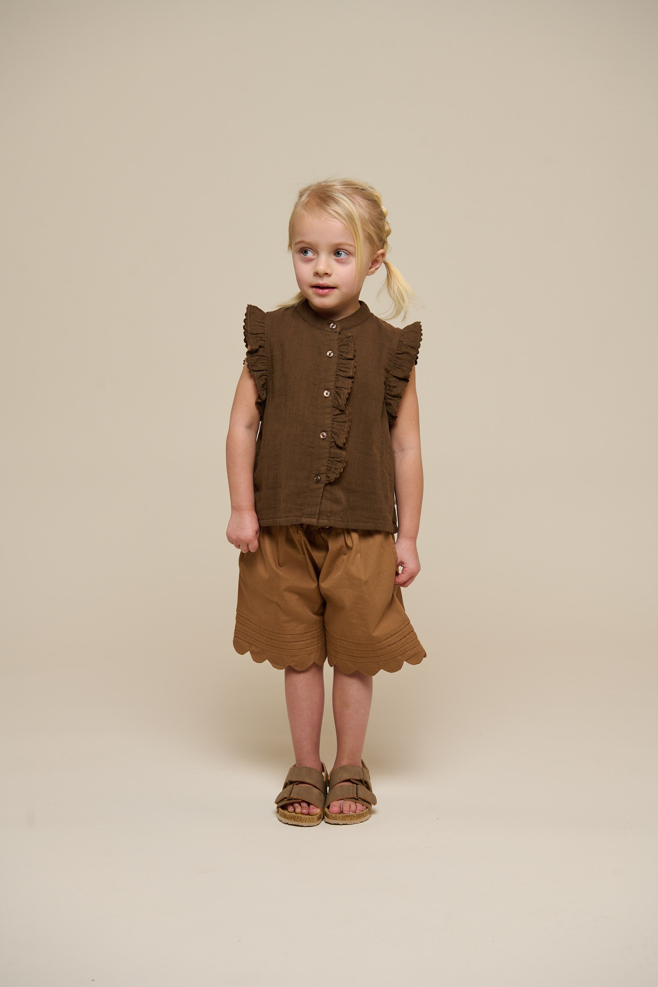 Popelineshorts mit Muschelkante - Kids - Coconut | 101044 Joy