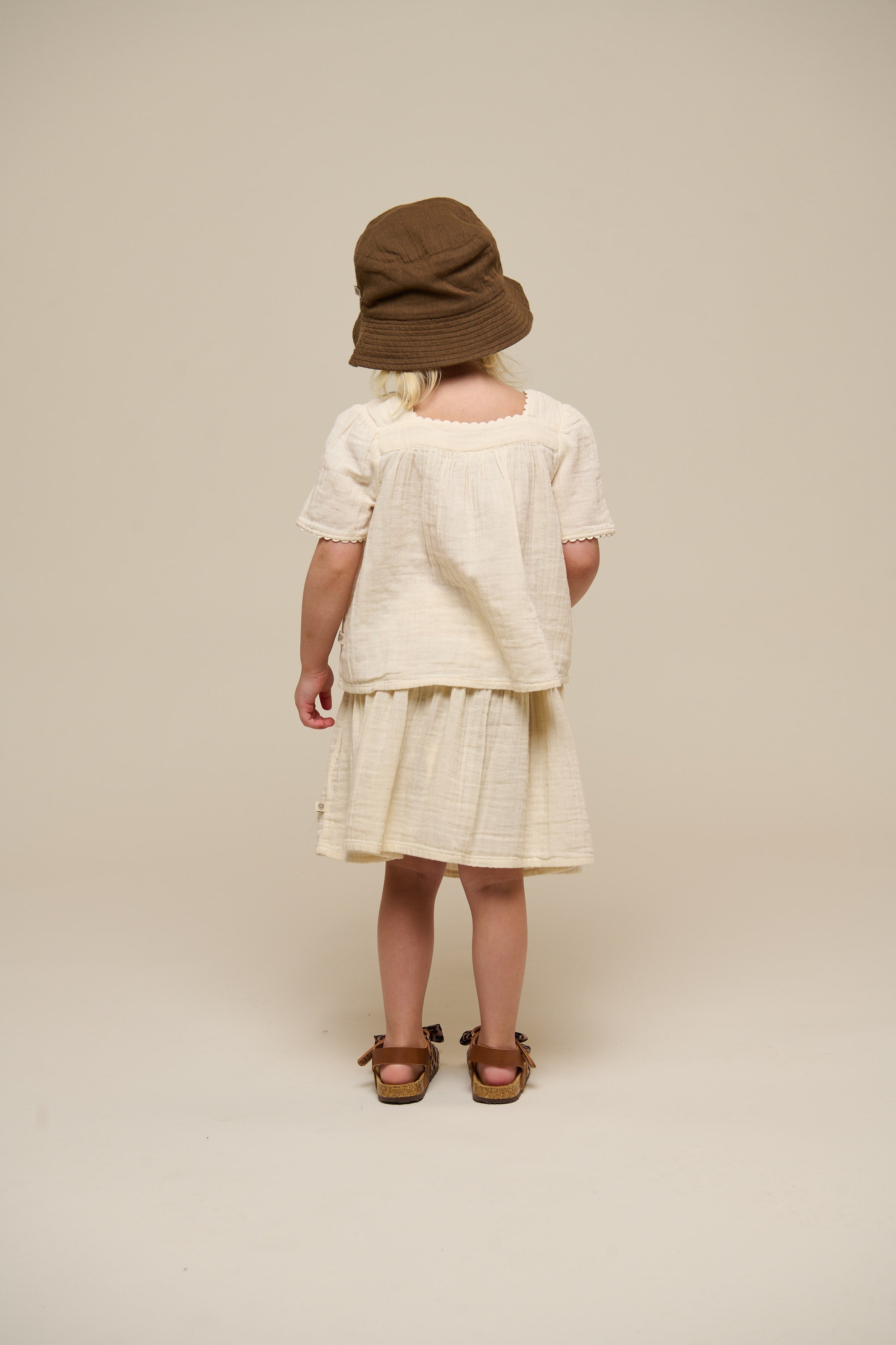 Gaze Kurzarmbluse - Kids - Off White | 100918 Jasmine