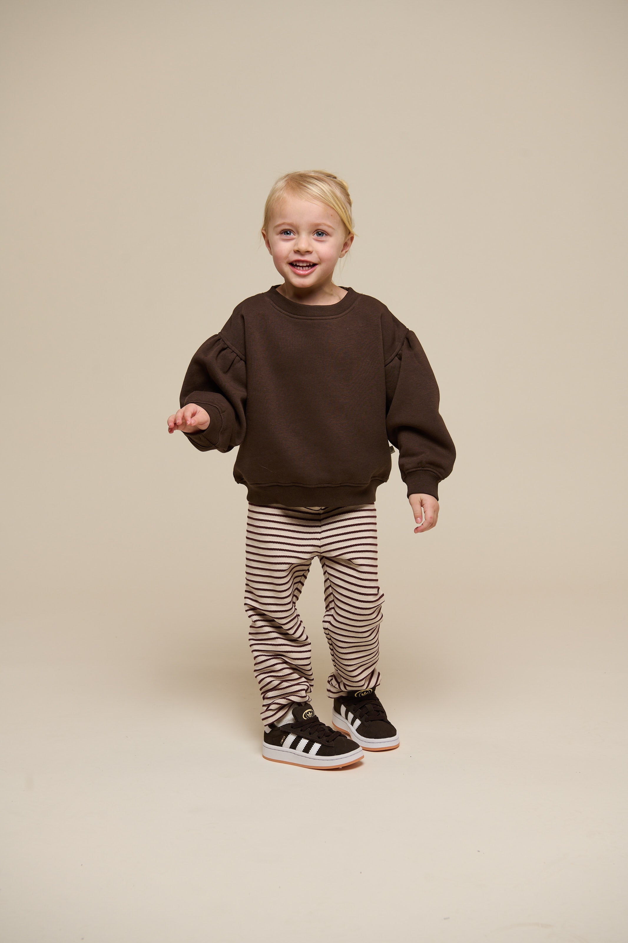 Gestreifte Jerseyhose - Kids - Brown | 101000 Emmie