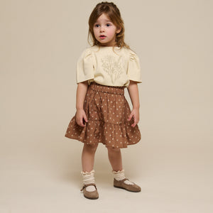 T-Shirt mit Stickerei - Kids - Offwhite | 101235 Amanda