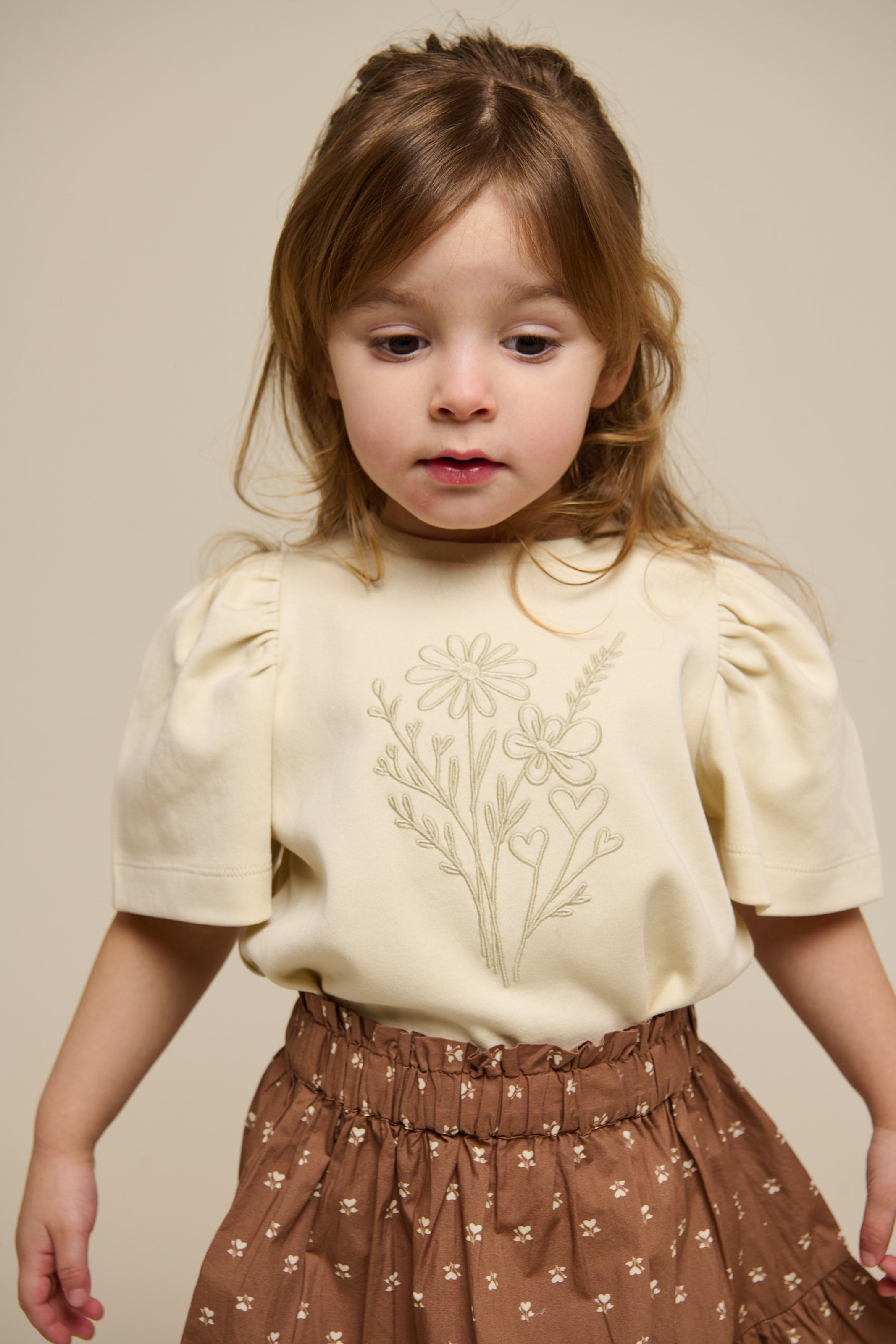 Bedruckter Popeline-Rock - Kids - Coconut | 101055 Camilla