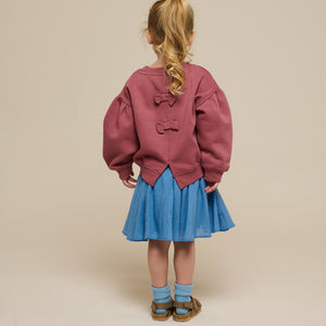 Sweatshirt mit Schleifendetail - Kids - Vintage Red | 100812 Ruth