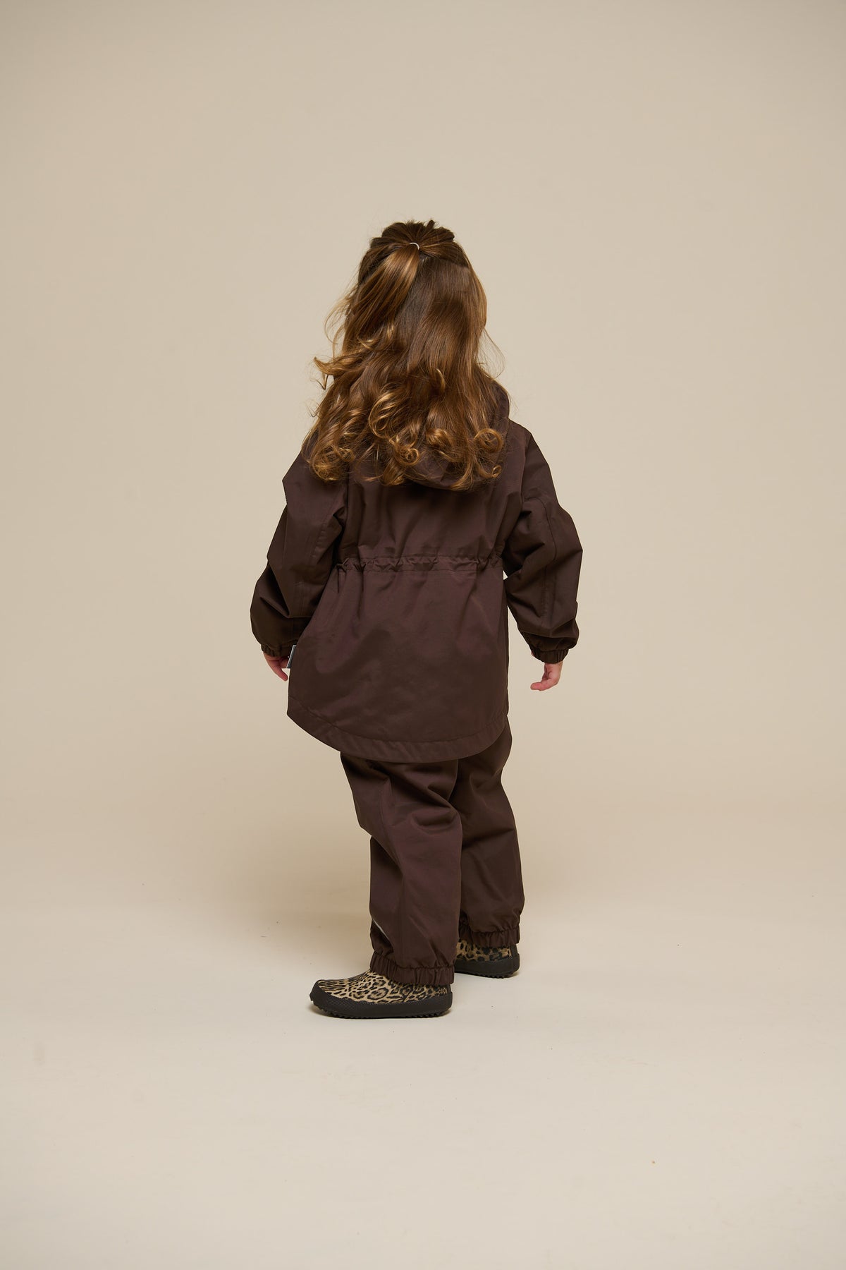 Shell Jacket with Drawstring - Kids - Chocolate | 100497 Lucy
