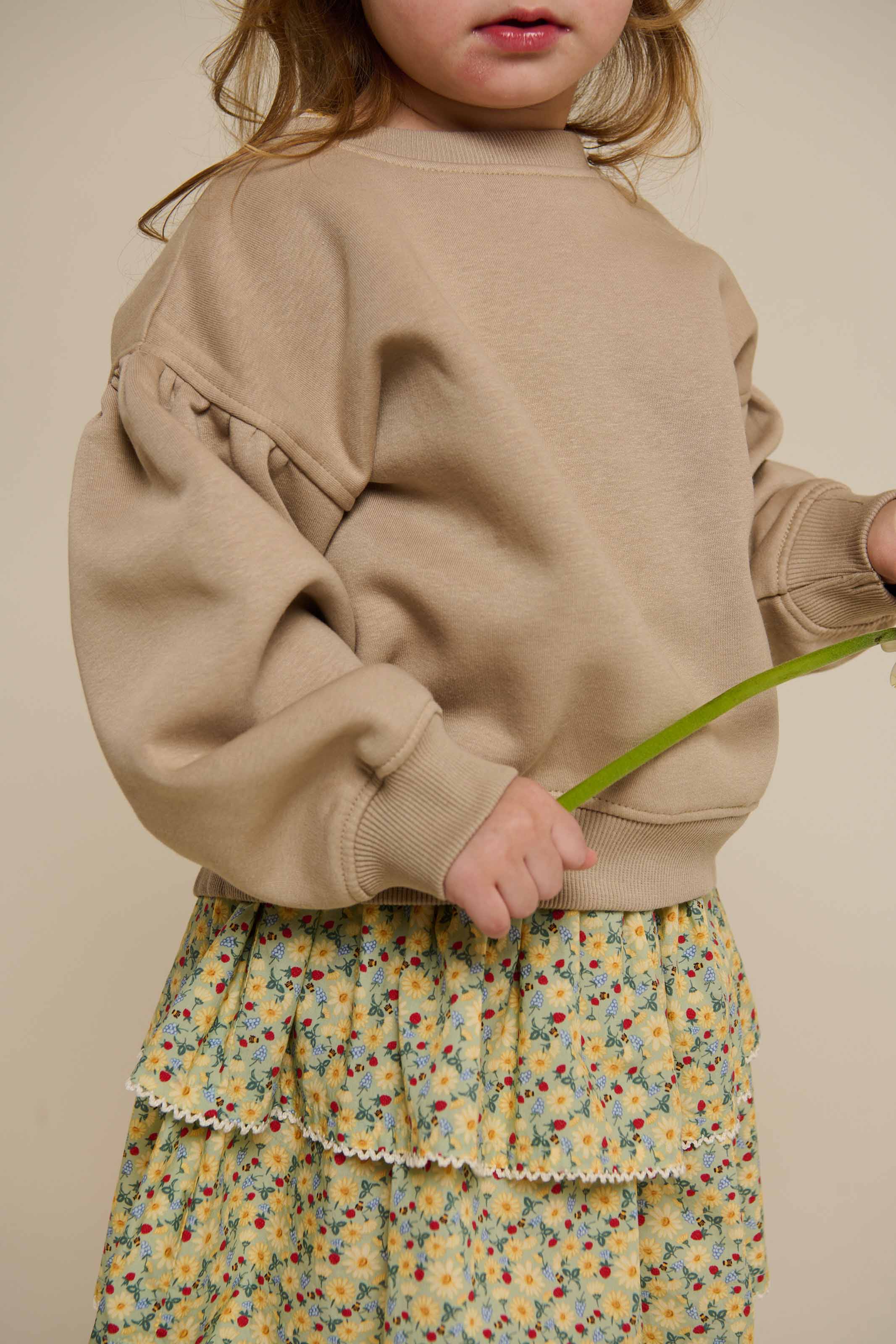 Sweatshirt mit Schleifendetail - Kids - Caffe Latte | 100816 Ruth