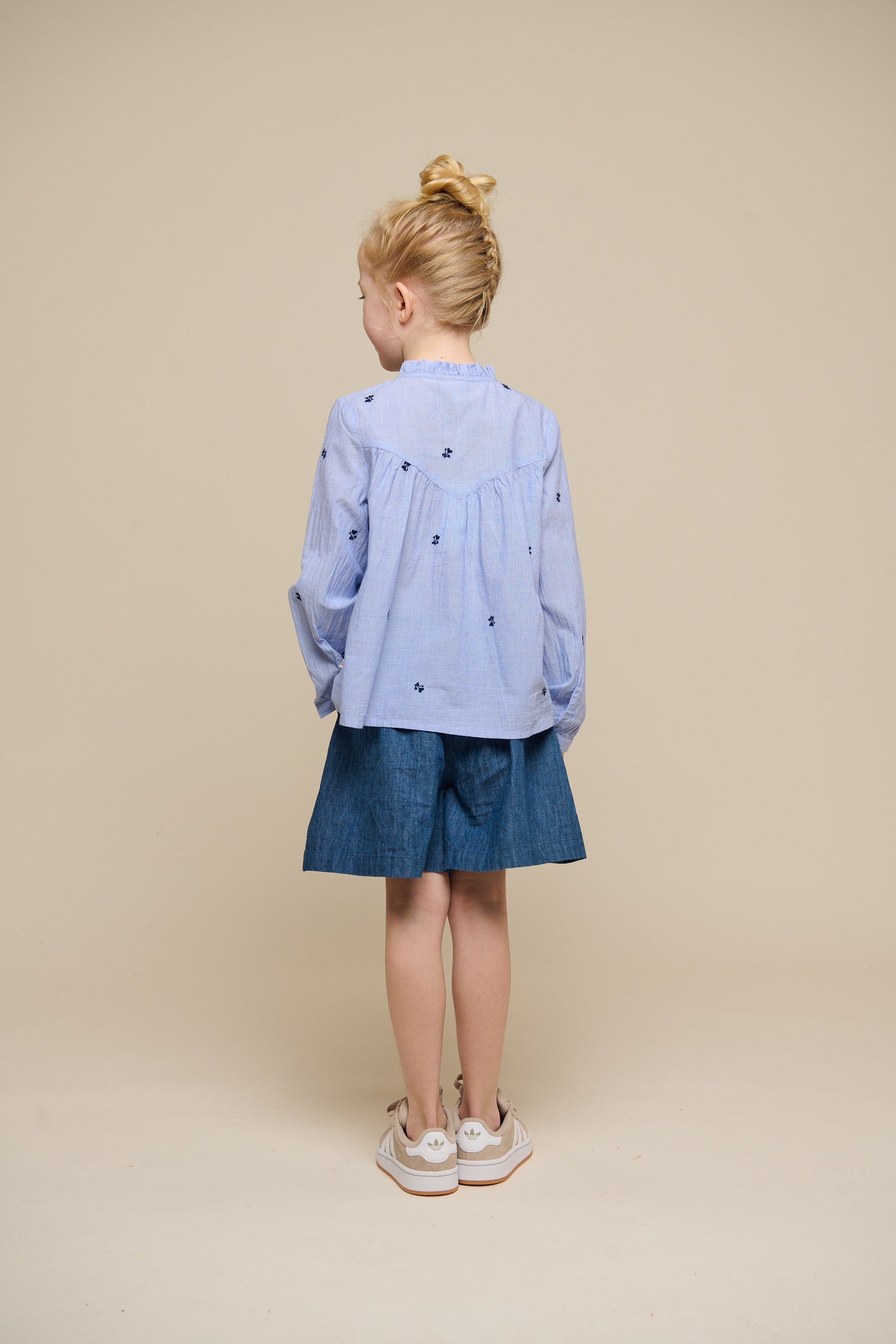 Ausgestellte leichte Denim-Shorts - Tween - Blue Denim | 101084 Isabella
