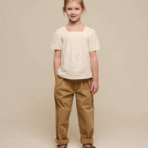 Twill-Hose mit Punkten - Tween - Beige | 100615 Iris