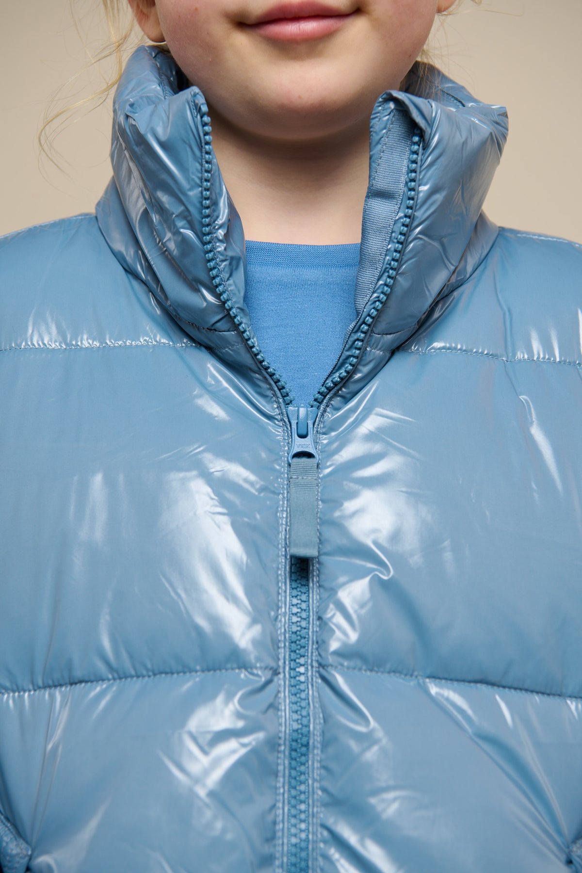 Shiny Puffer Jacket - Tween - Blue | 100533 Violet