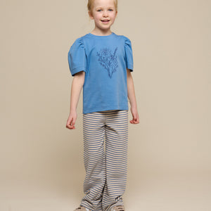 T-Shirt mit Stickerei - Tween - Dusty Blue | 101238 Amanda