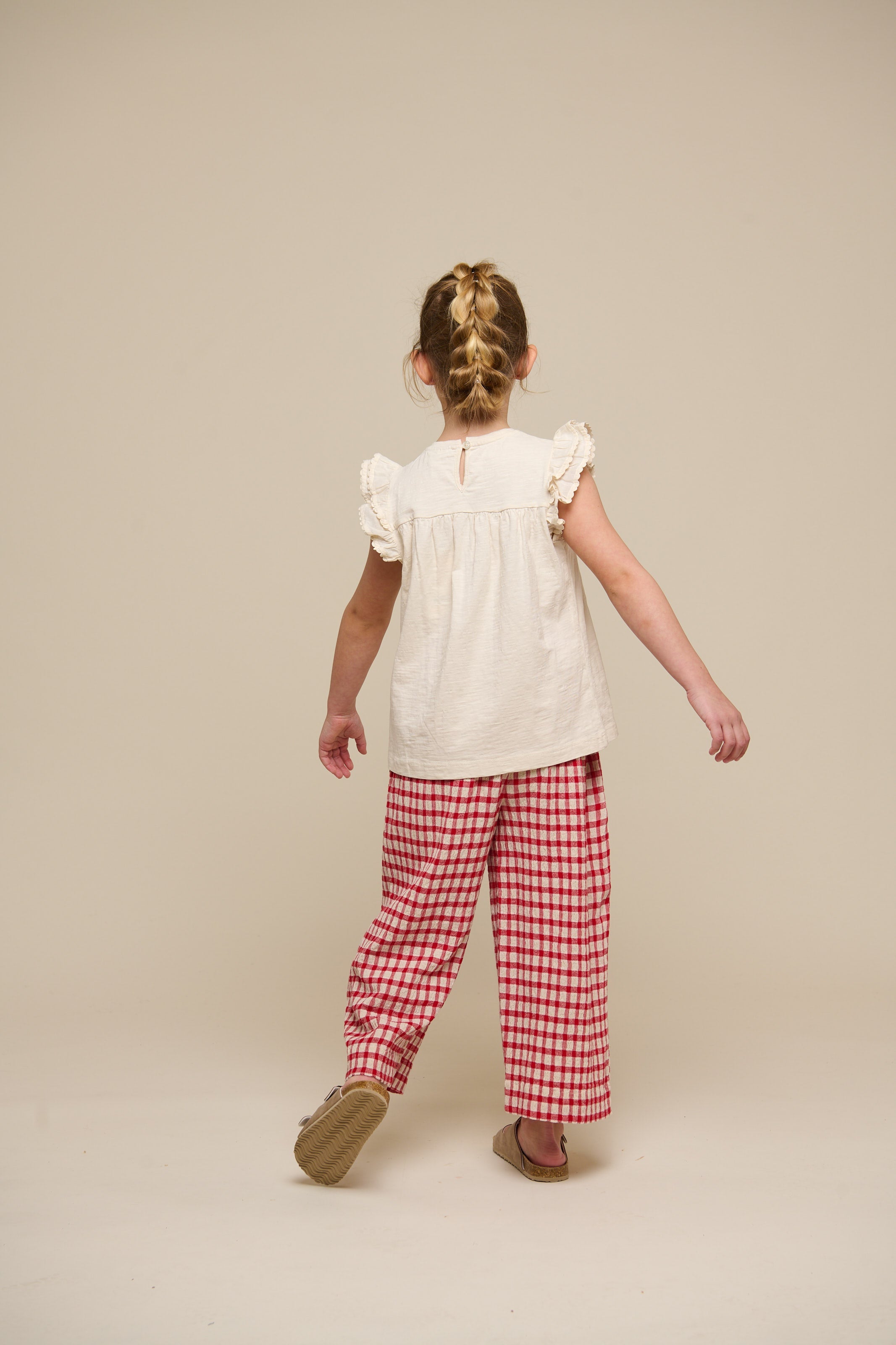 Karierte Baumwollhose - Tween - Cherry Red | 100907 Bonnie