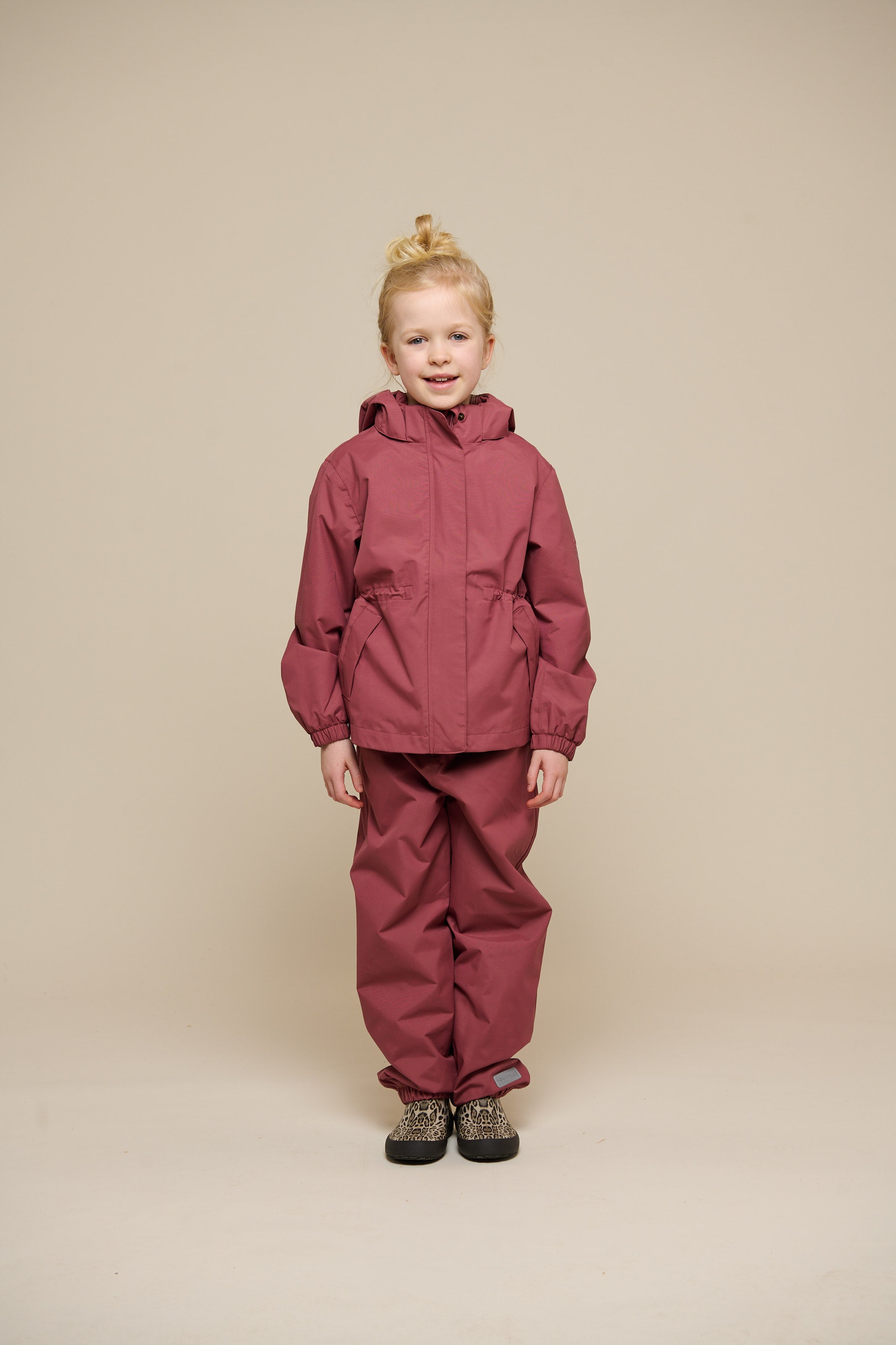 Shell Jacket with Drawstring - Tween - Vintage Red | 100496 Lucy