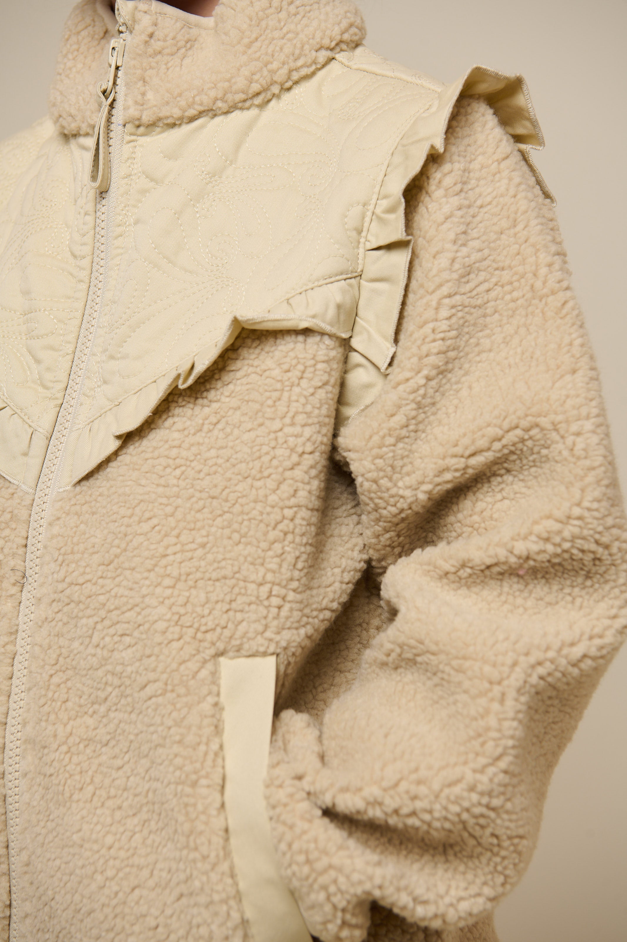 Teddyjacke mit Reißverschluss und Rüschen - Kids - Nature | 100638 Madison