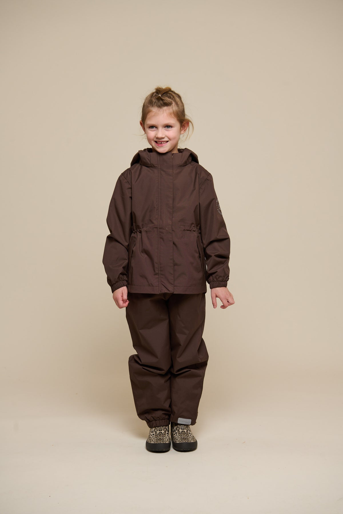 Shell Jacket with Drawstring - Tween - Chocolate | 100498 Lucy