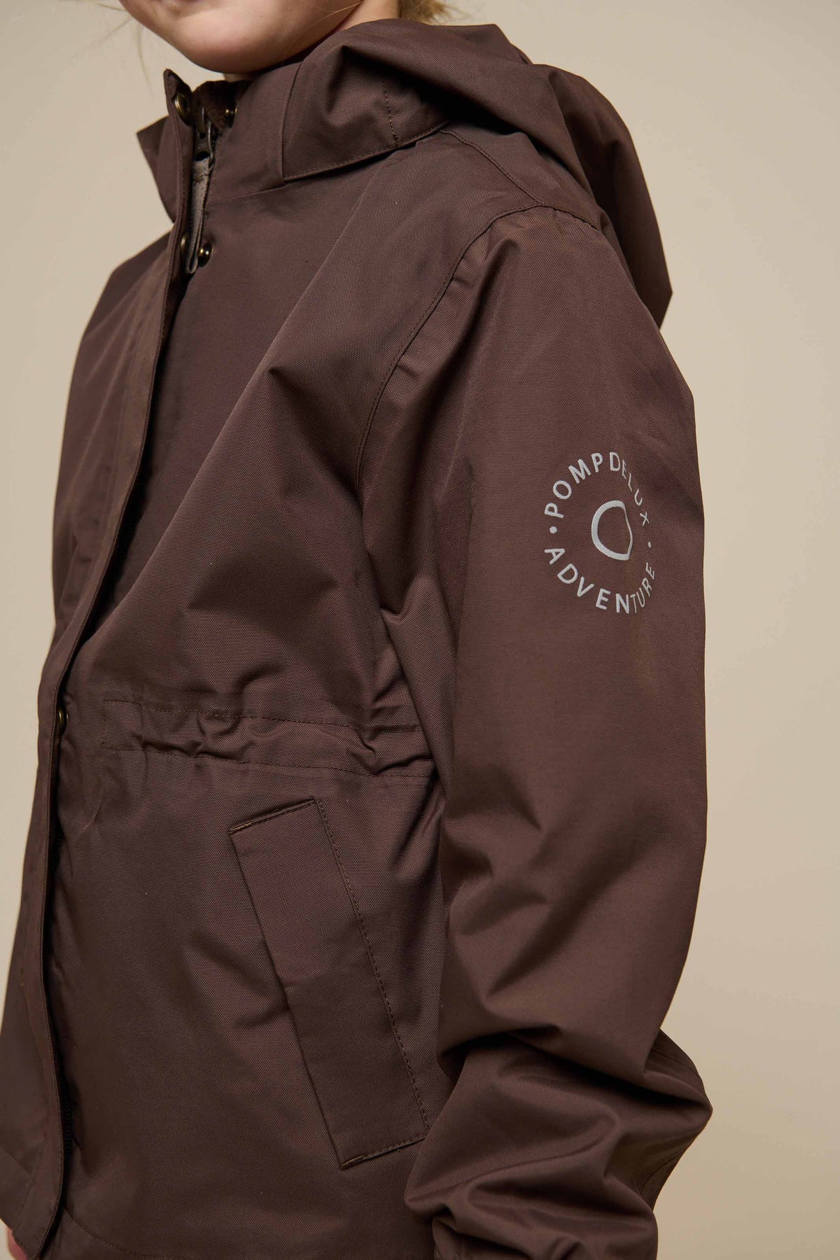 Shell Jacket with Drawstring - Tween - Chocolate | 100498 Lucy