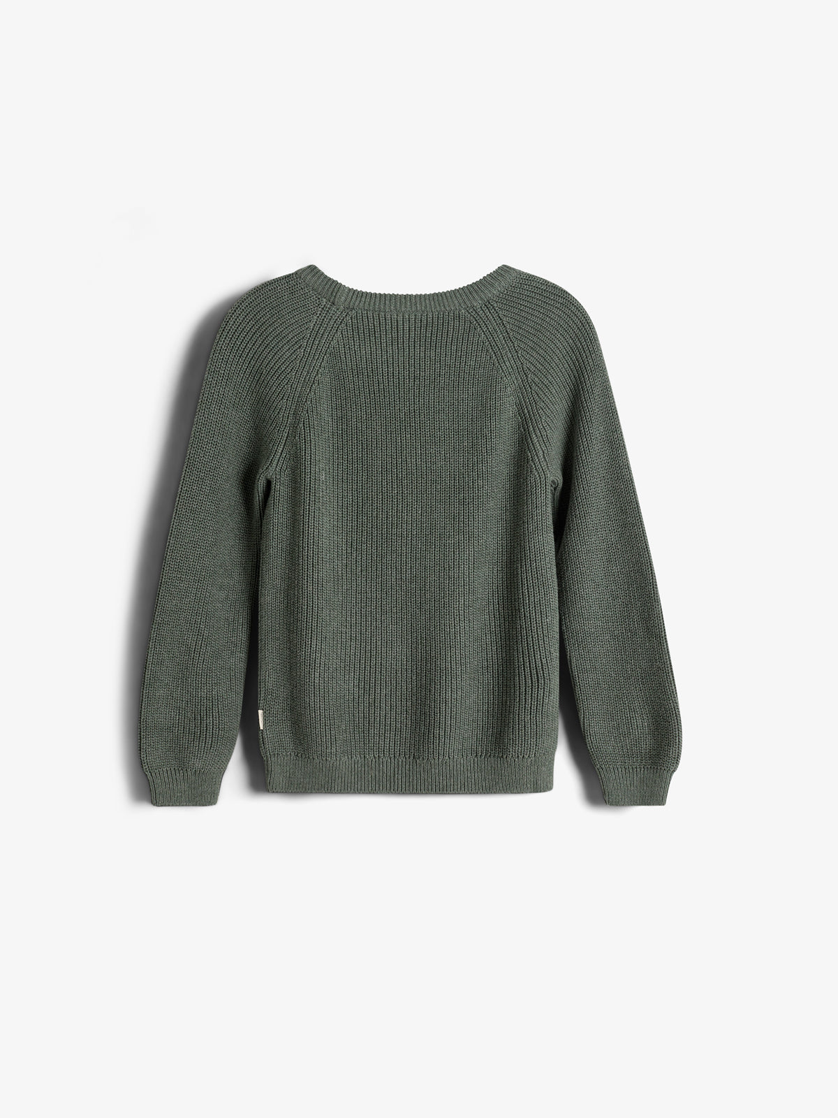 Baumwollstrickpullover - Tweens - Green Melange