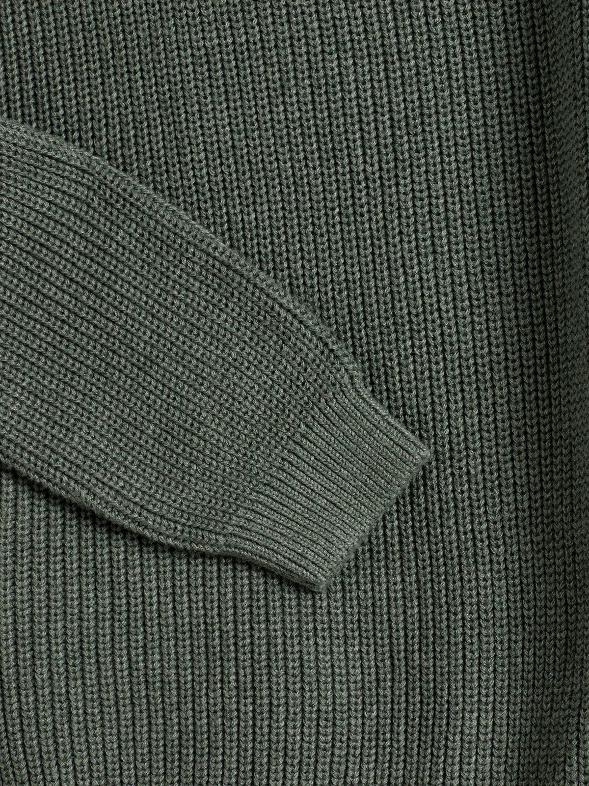 Baumwollstrickpullover - Tweens - Green Melange