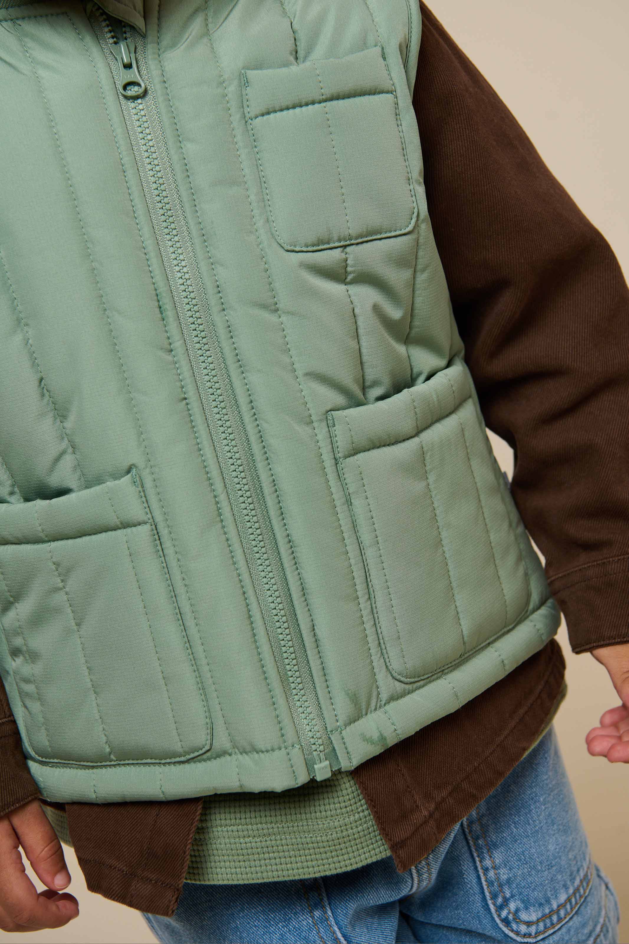 Thermo Tech Weste - Kids - Dusty Green | 101116 Athur