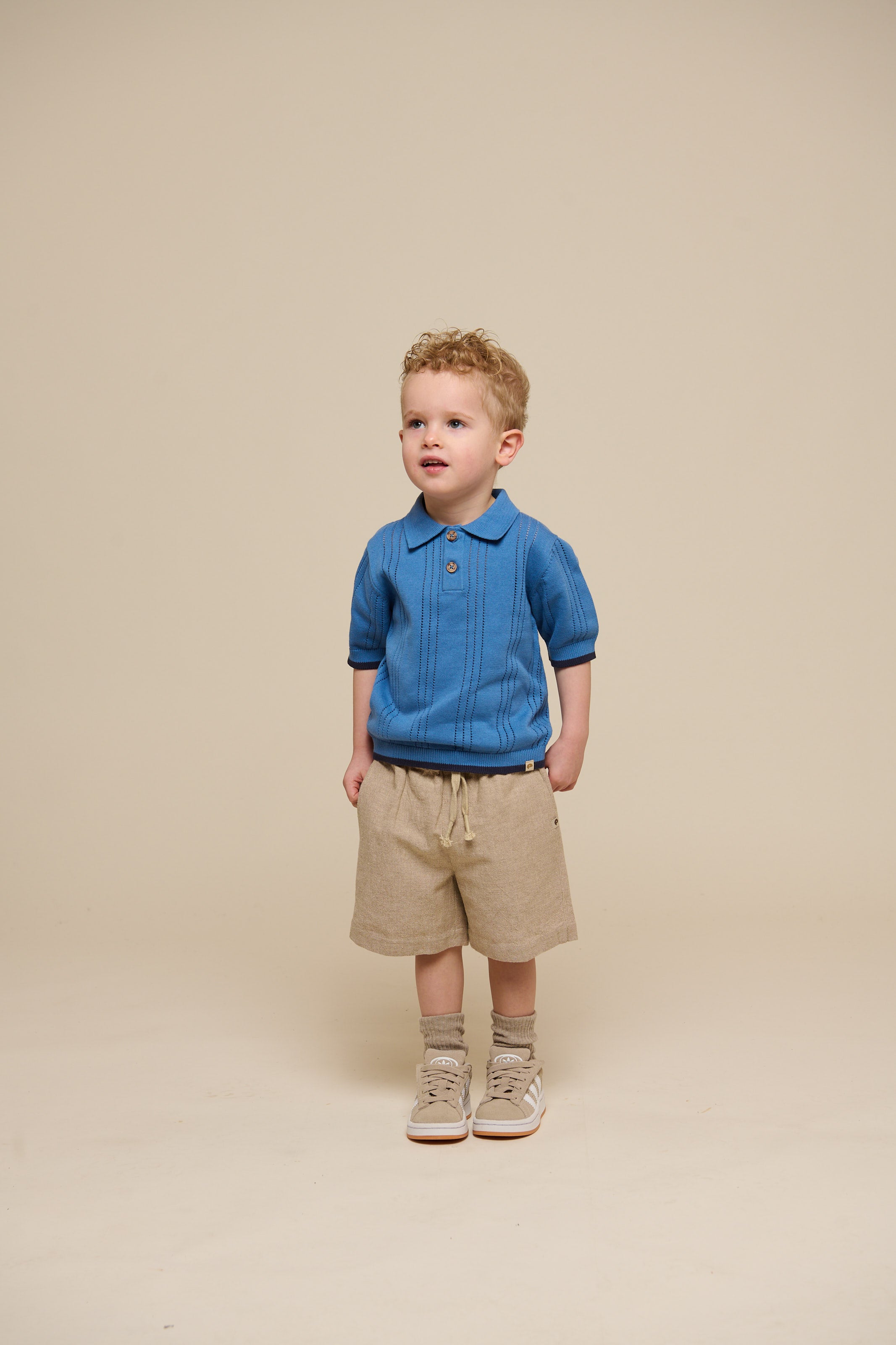 Gestricktes Polo für Jungen - Kids - Dusty Blue | 101243 Dylan