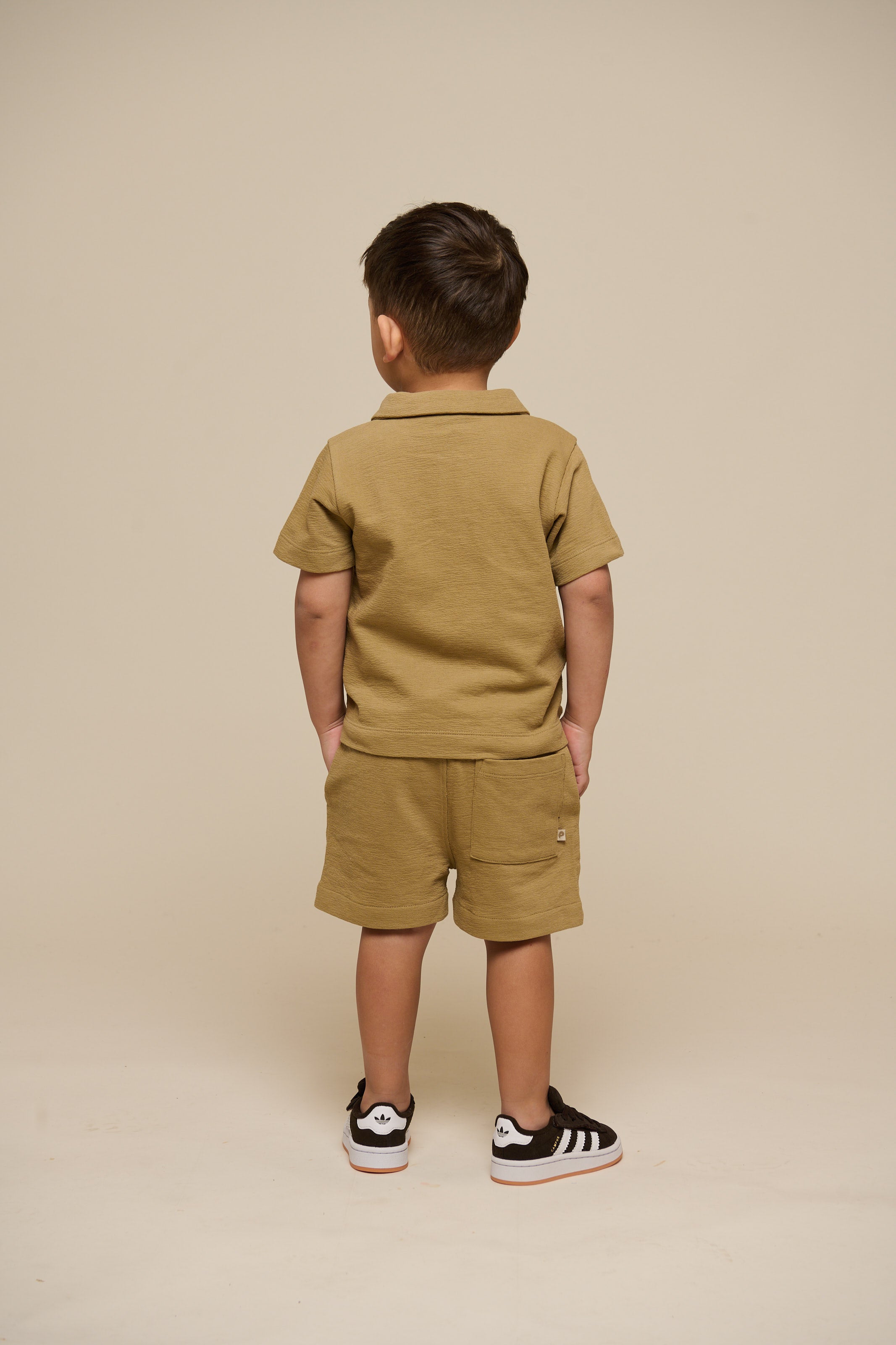 Strukturierte Jersey-Shorts - Kids - Khaki | 101221 Sonny