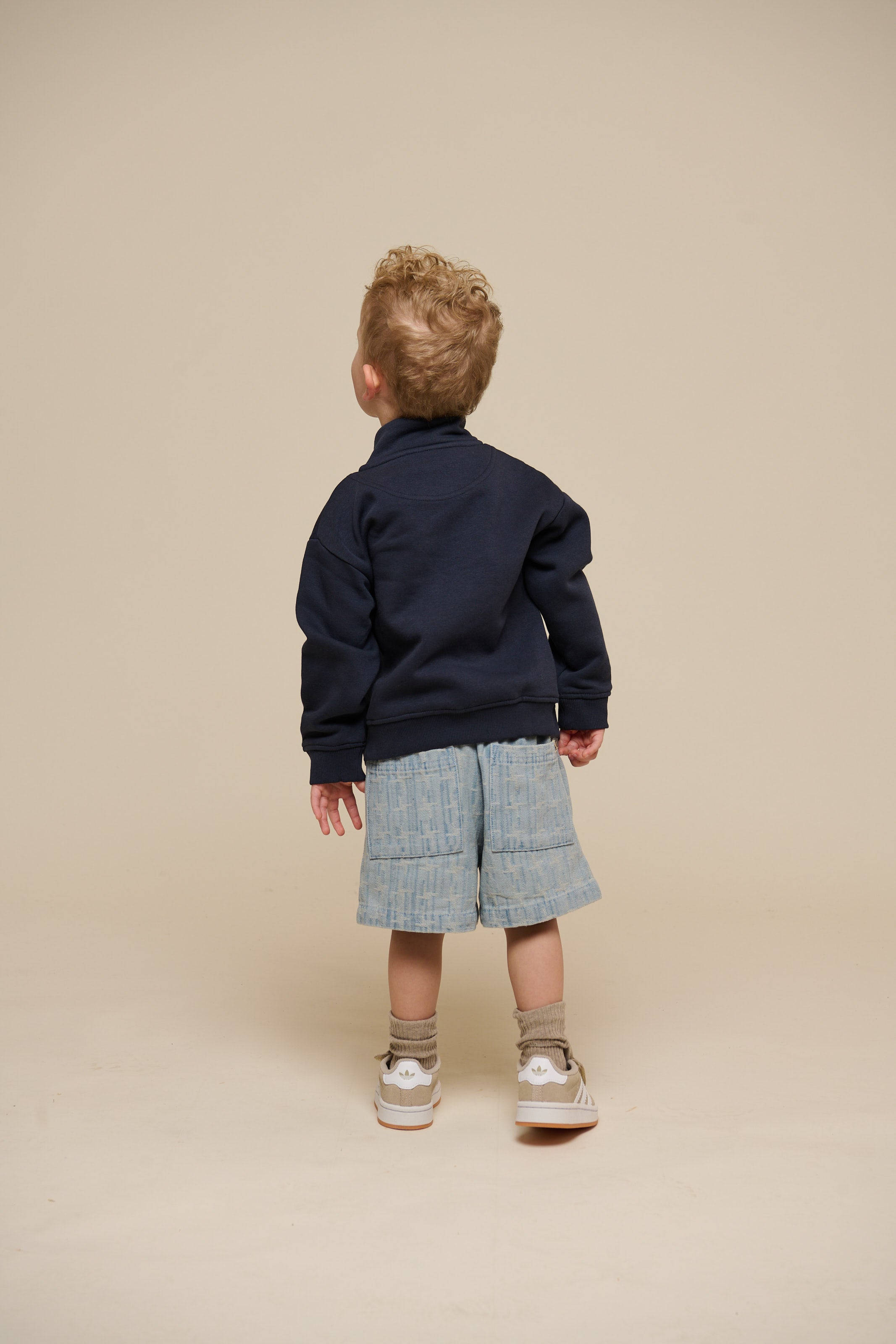 Sweatshirt mit halbem Reißverschluss - Kids - Navy | 100806 Tristan