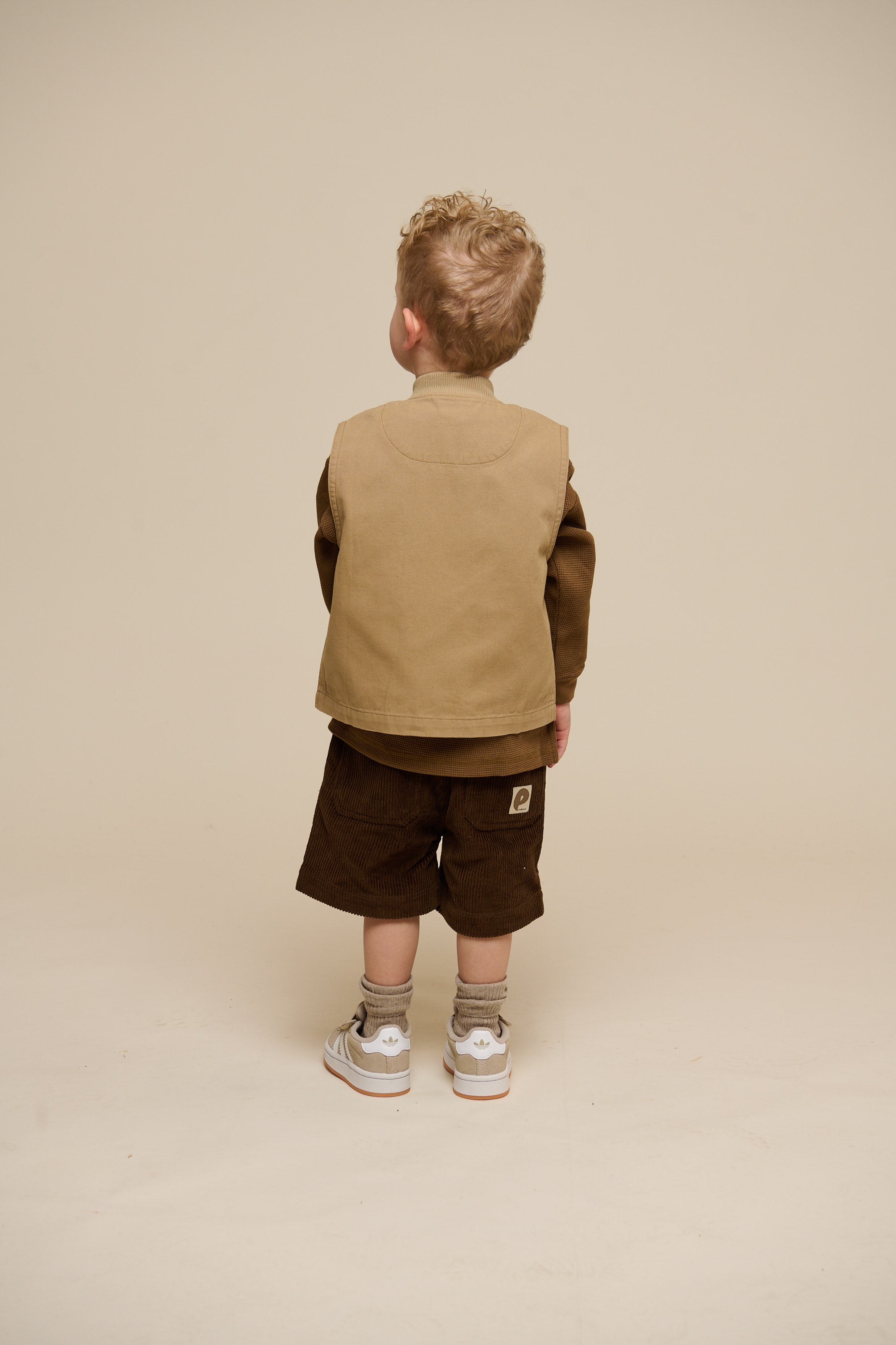 Pull-On Cord Shorts - Kids - Dark Brown | 101104 Tobias