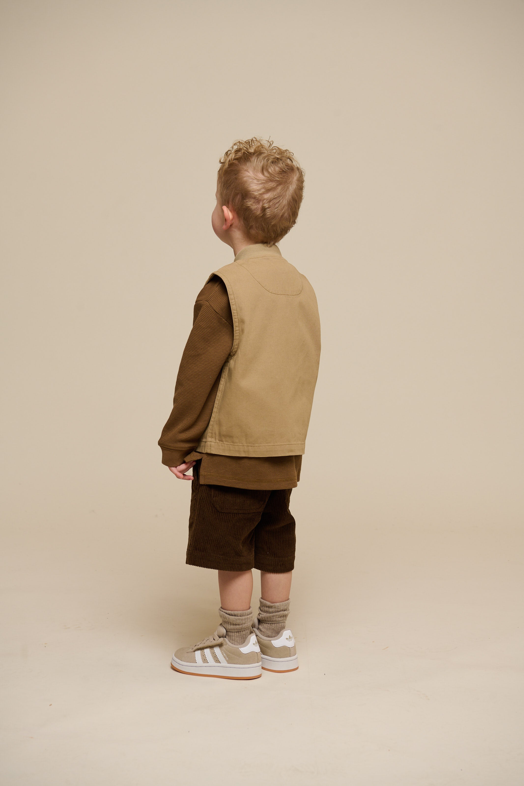 Texturiertes Langarm-T-Shirt - Kids - Coffee | 100705 Malthe