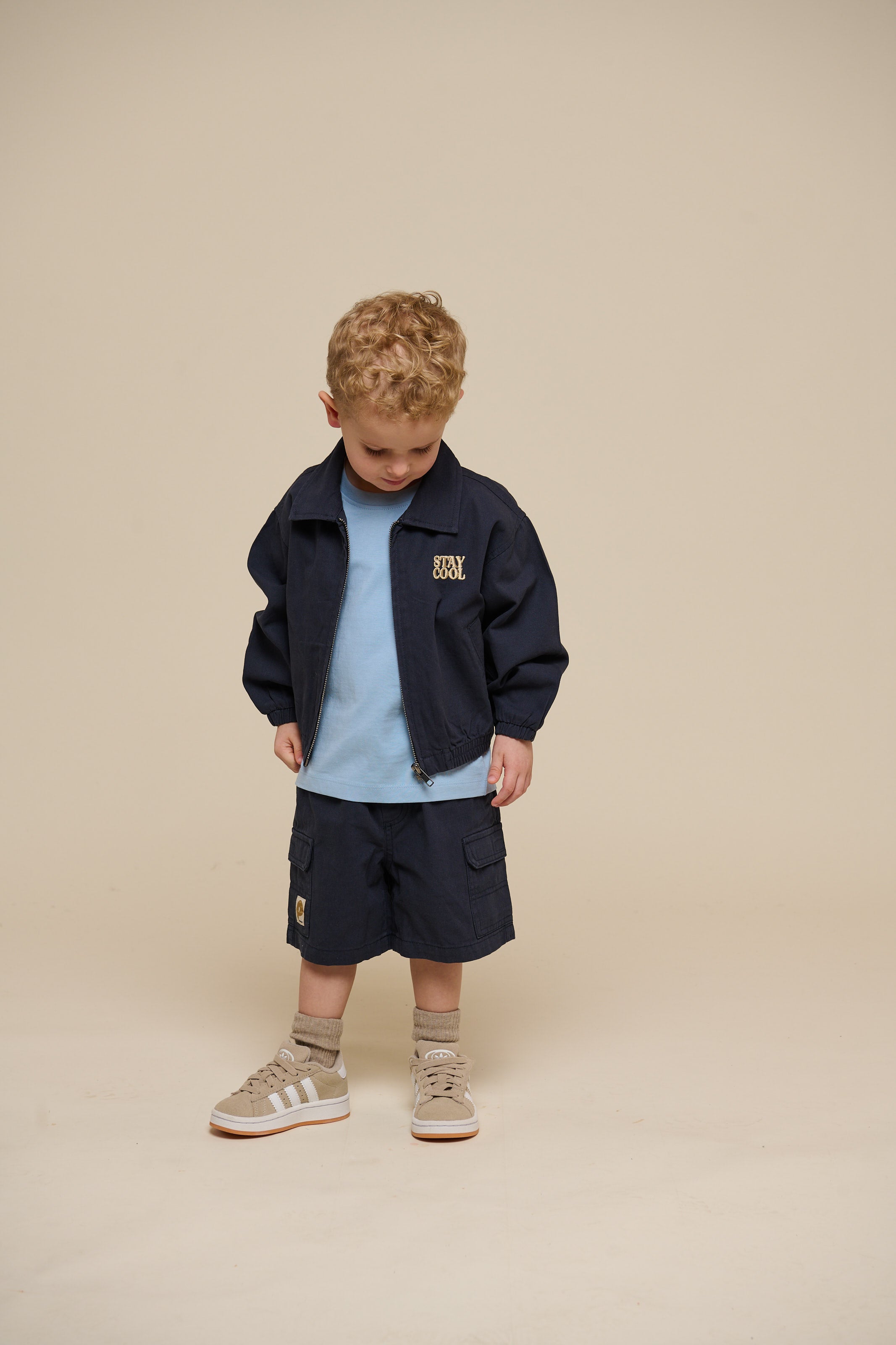 Canvas Bomberjacke - Kids - Navy | 101138 Isack
