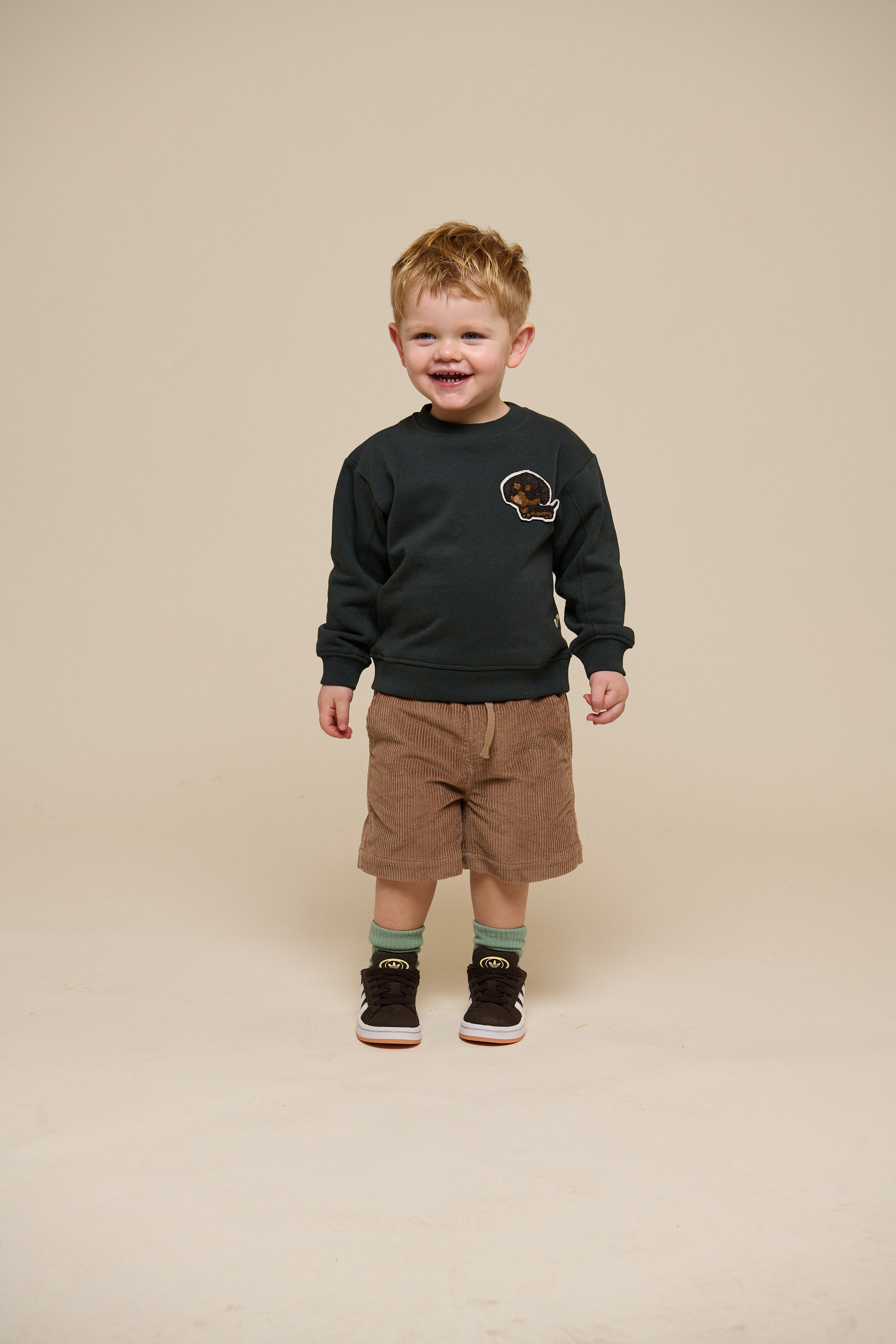 Sweatshirt mit Rundhalsausschnitt - Kids - Forest Green Melange | 100892 Justin