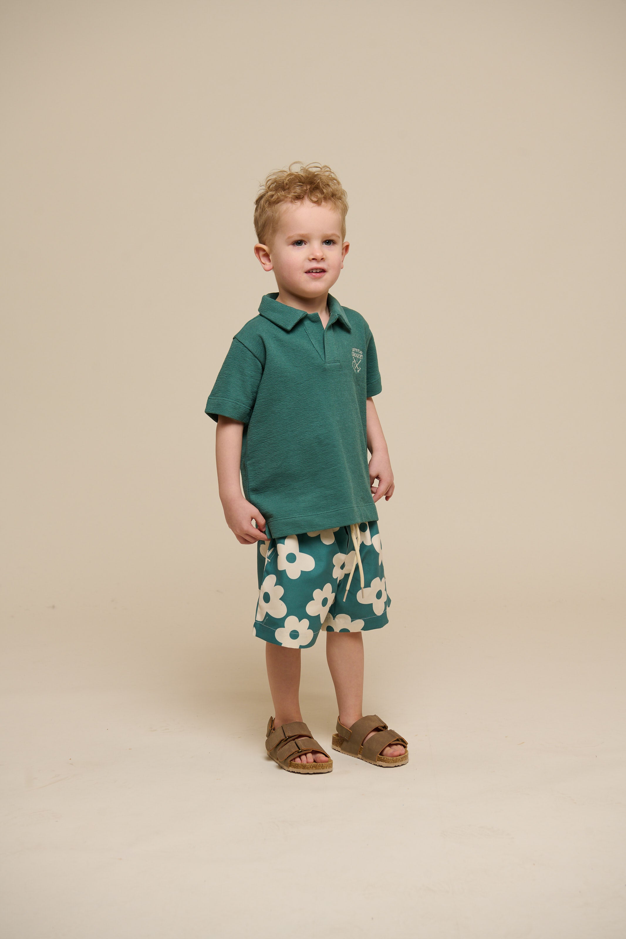 Strukturiertes Jersey-Poloshirt - Kids - Tropical Green | 101215 Sonny
