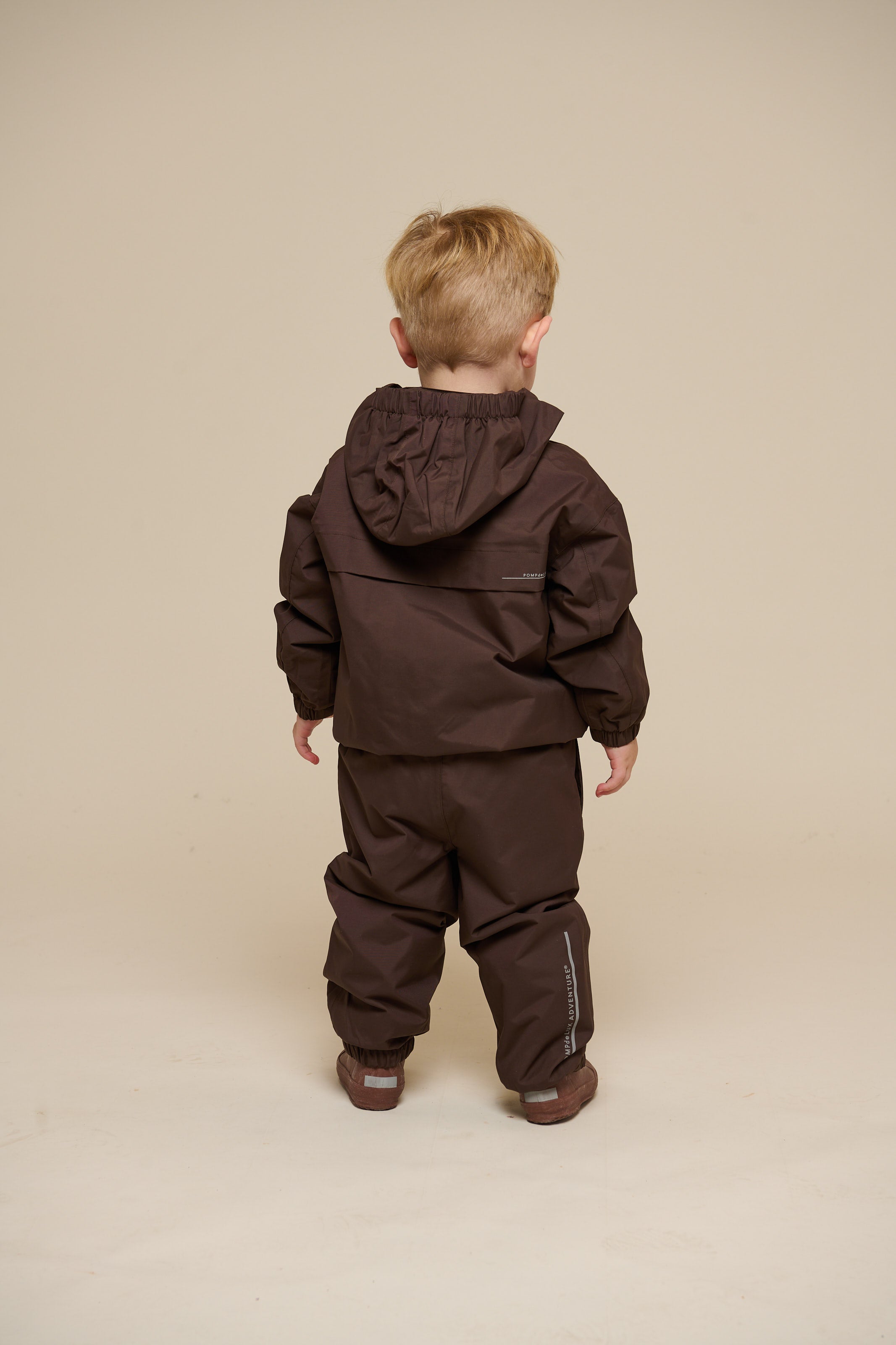 Shell Jacke mit Path-Tasche - Kids - Chocolate | 100499 Luke